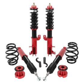 13442360 Choiceshare For 09-13 Honda Fit Shocks Red Absorber Suspension Spring Coilovers Struts 4pcs