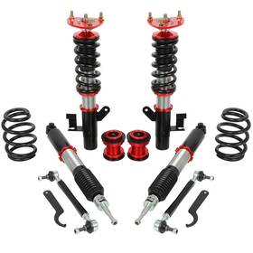 13442368 Choiceshare For Volvo S40 Fwd 2004-12 Struts Shocks Suspension Adj Height Red Coilovers 4pcs