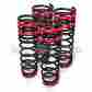 Cl-cv92bk-sd Superbautoparts For 1992-1995 Civic 1993-1997 Del Sol Drop Lowering Spring Springs Black Red 684758601162