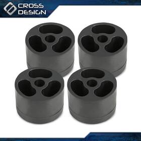 02tld0002bbk Crossdesign 4 4pcs New Black Plastic 2 Inch Tall X 3 Wide Body Lift Block High Quality Part 3296