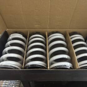 Coil-hc88-t88-t44-wh Dna Motoring Fit 88-00 Civic Eg Ek/dc Lowering Black Perch Suspension Coilover White Spring