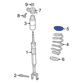 5168084ab Dodge Oe For Dart 2013-2016 Upper Coil Spring Insulator