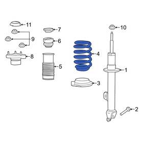 5168882ab Dodge Oe For Charger 2012-2023 Front Coil Spring
