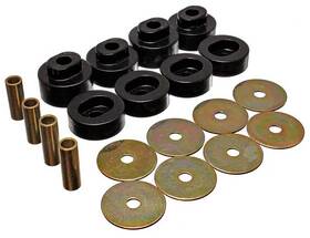 Mn54111g Energy Suspension Bushings 1972-78 Dodge Plymouth B-body Body Mount Bushing Set Polyurethane Black