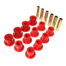 Tlx-eng2.2107r-cl360a70 Energy Suspension For Jeep Wrangler 1987-1995 Spring And Shackle Bushing - Red