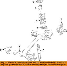 5168660aa Fiat Oem 17-18 500 Rear Suspension Components-spring