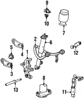 3u2z-5580-ja Ford Genuine Air Spring