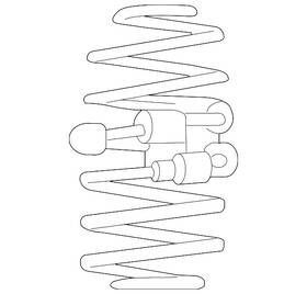 3w7z-5560-ca Ford Genuine Coil Spring
