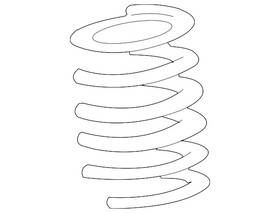 4l2z-5310-da Ford Genuine Coil Spring
