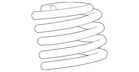 6r3z-5310-e Ford Genuine Coil Spring 6r3z-5310-e Ford Genuine Coil Spring