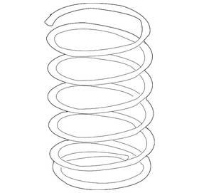 7t4z-5310-b Ford Genuine Coil Spring