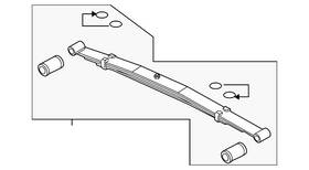 8c2z-5560-rb Ford Genuine Leaf Spring