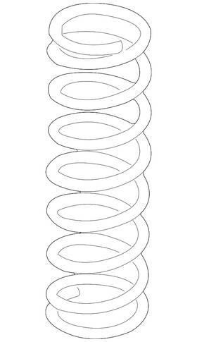 8s4z-5b669-f Ford Genuine Coil Spring