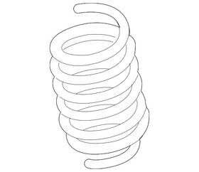 9w7z-5310-b Ford Genuine Coil Spring