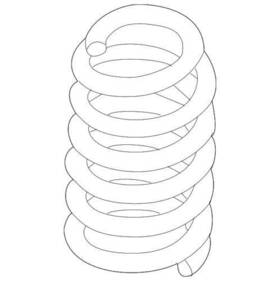 Dg1z-5560-e Ford Genuine Taurus 2013-2019 Rear Left Right Suspension Coil Spring