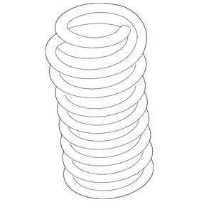Dr3z-5560-c Ford Genuine Coil Spring