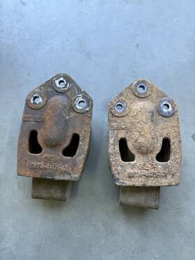 E8ta-4a171-aa Ford 92 97 Obs F450 F Superduty Rear Overload Bump Stop Brackets