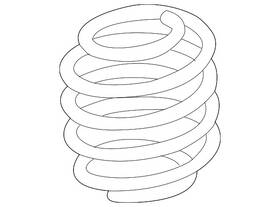 F2gz-5310-g Ford Genuine Coil Spring
