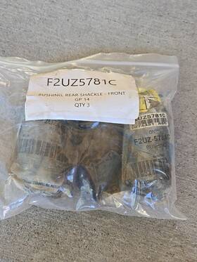 F2uz-5781-c Ford 3 New Oem Front Leaf Spring Bushing E-series 1992-2007
