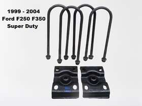 F81a-5798-aa Ford F81a5798aa 99 00 01 02 03 04 F250 Rear Axle Leaf Spring U Bolts And Plates Oem