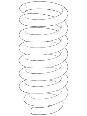 Fl3z-5310-h Ford Genuine Coil Spring Fl3z-5310-h Ford Genuine Coil Spring