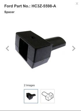 Hc3z-5598-a Ford Hc3z5598b New Oem Driver Side Leaf Spring Spacer 2017-2024 F250-f350
