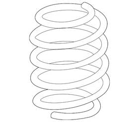 Lb5z-5310-k Ford Genuine Coil Spring Lb5z5310k