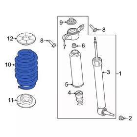 Lb5z-5560-a Ford Genuine Coil Spring