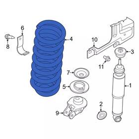 Lc3z-5310-m Ford Genuine Coil Spring