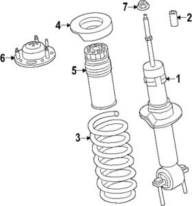 Mb3z-5310-bh Ford Genuine Coil Spring