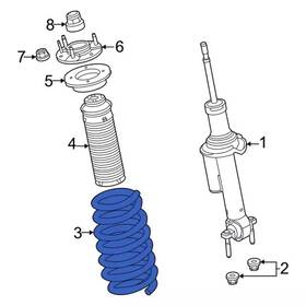 Mb3z-5310-j Ford Genuine Coil Spring