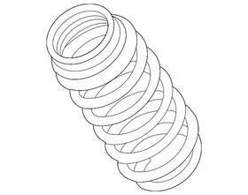 Mb3z-5560-f Ford Genuine Coil Spring
