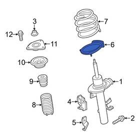 Cv6z5793a Ford Oe For Focus 2012-2013 Lower Coil Spring Insulator