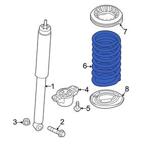 G1fz5560a Ford Oe For Focus 2016-2018 Rear Coil Spring