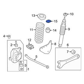 Hc3z3a089a Ford Oe For F-450 Super Duty 2017-2024 Coil Spring Pocket