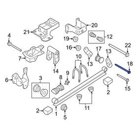 W500750s442 Ford Oe For Transit-150 2015-2024 Leaf Spring Shackle Bolt