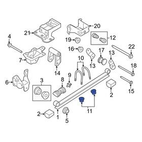 W520216s442 Ford Oe For Transit Connect 2010-2013 Leaf Spring Nut