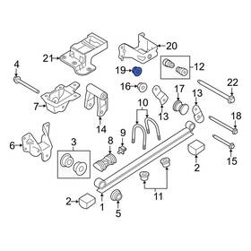W703529s437 Ford Oe For Transit-150 2015-2024 Leaf Spring Nut
