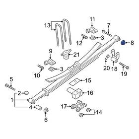 W711310s441 Ford Oe For F-250 Super Duty 2017-2024 Leaf Spring Nut W711310s441 Ford Oe For F-250 Super Duty 2017-2024 Leaf Spring Nut