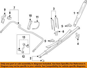 Hc3z5705e Ford Oem 17-18 F-350 Super Duty Rear Suspension-u-bolt