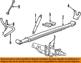 8c2z5560sb Ford Oem 08-14 E-350 Super Duty Rear Suspension-leaf Spring