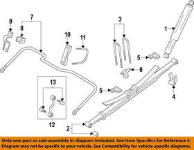 Bc3z5705g Ford Oem 18-19 F-250 Super Duty Suspension Components-u-bolt