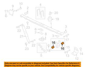 Bl3z5781a Ford Oem 09-14 F-150 Suspension Components-shackle Bushing