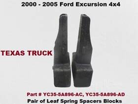 Yc35-5a896-ac Ford 00 To 05 Excursion 4x4 Pair Of Leaf Spring Spacers Perches Blocks
