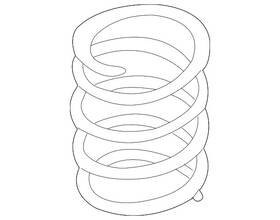 Yl8z-5310-ha Ford Genuine Coil Spring