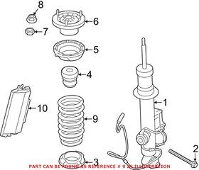 33536794660-bb Genuine Bmw Oem Rear Coil Spring For 528i Xdrive 535d 550i 2011-2016