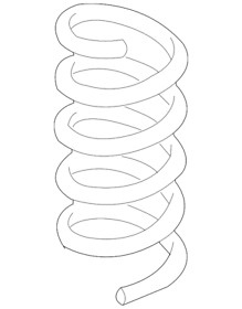 211-324-02-04 Genuine Mercedes-benz Coil Spring
