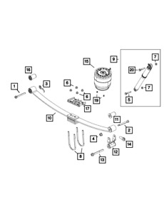 68299069ac Genuine Mopar Rear Leaf Spring Left