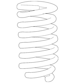 48131-0c103 Genuine Toyota Spring Coil Front