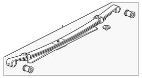 84838477 Gm 85106809 Genuine Rear Leaf Spring #84838477